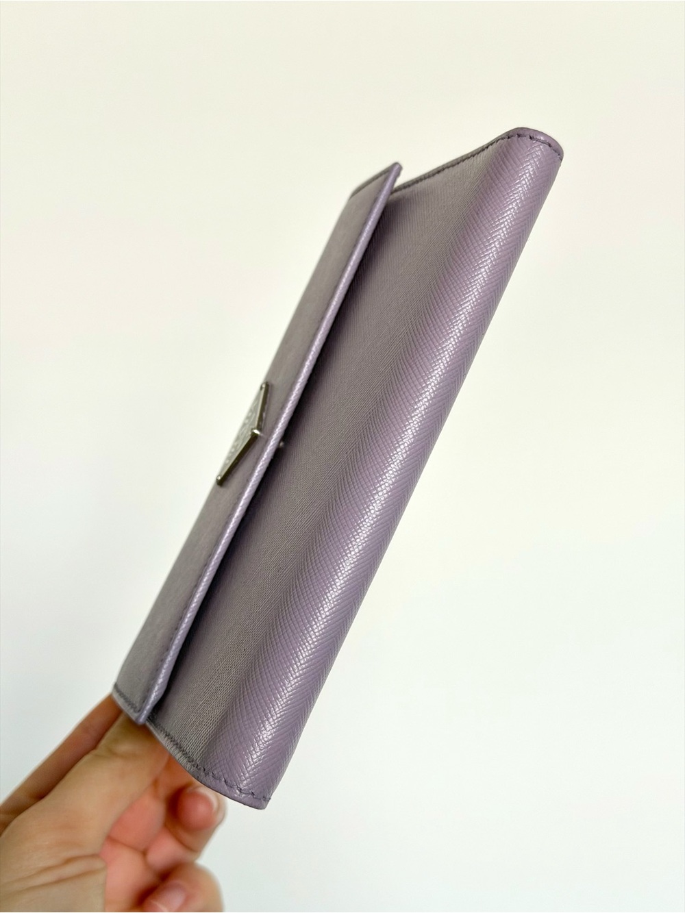 Prada Purple Leather Compact Wallet - Picture 6 of 13